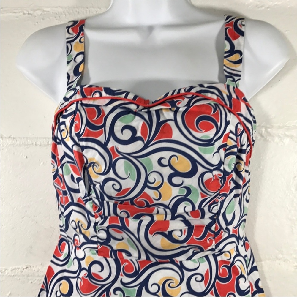 Cabi Keepsake Scroll Print Bustier Top Style #823 - image 2